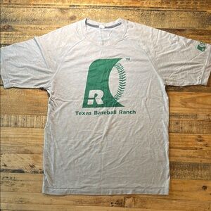 Texas Baseball Ranch Men Gray T-Shirt size S